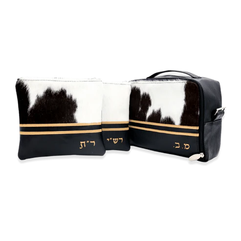 Custom Leather Travel Tallit / Tefillin Bag Style #6000-C3